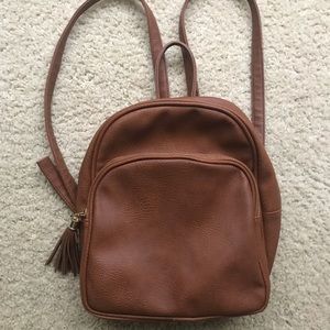 Brown Mini backpack